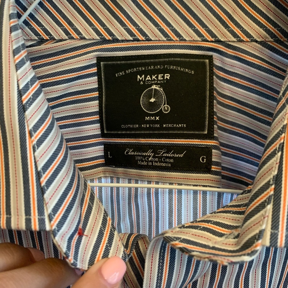 Maker and Co. size large men’s button up